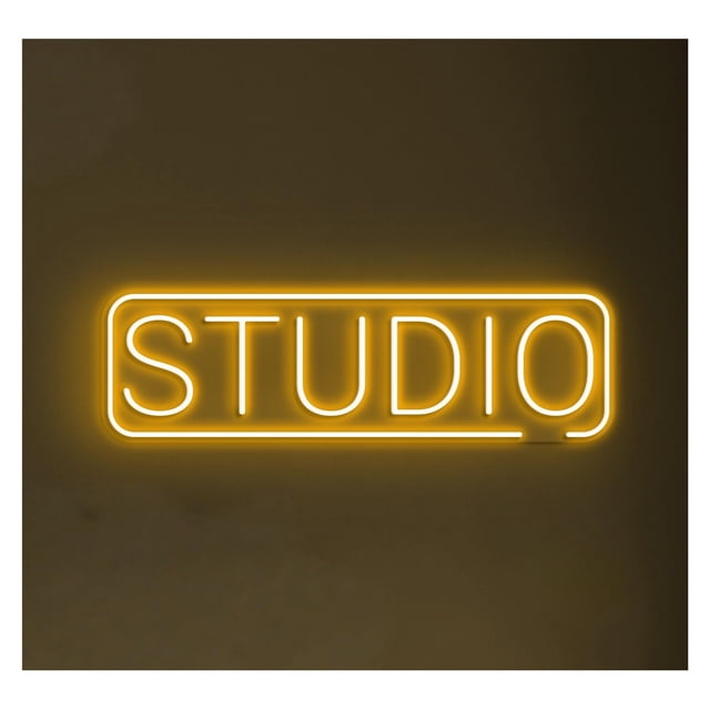 Letrero De Neón Para Estudio, Luz LED, Decoración Para Espacios Trabajo, Bar, Cafetería, Dormitorio, Salón Belleza, Hogar, Escaparate 45cm