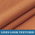 thumbnail image 3 of Cortinas opacas de lino de 84 pulgadas de largo, 100 % absolutamente opacas, con aislamiento térmico, con textura de lino, cortinas con ojales antioxidantes, ahorro de energía con forro blanco, 2 paneles, naranja natural, 100 pulgadas de ancho x 108 pulgadas de largo, 3 of 5