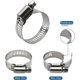thumbnail image 4 of 16 Pack Stainless Steel Hose Clamps, 1 inch to 2 inch Worm Gear Metal Hose Clamps for Pipe, Dryer Repair, Tubing and Fuel Line, 4 of 5