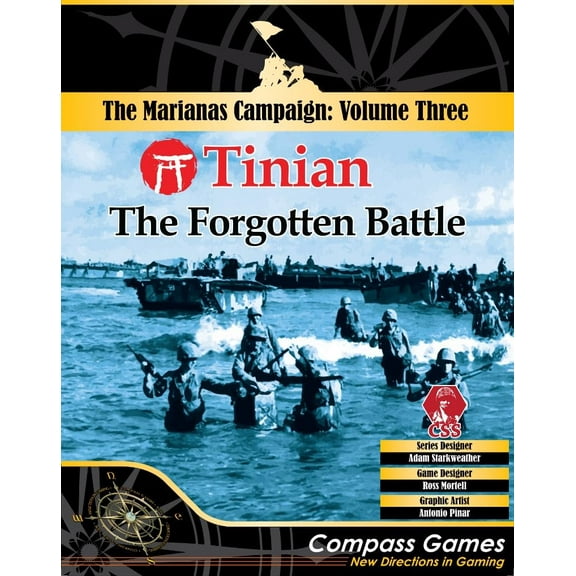 Tinian: The Forgotten Battle By Compass Games - V.3 Mariannas Campaign CPS Board Game Series