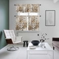 thumbnail image 4 of Vintage Owl Kitchen Curtains Sets for Windows 36 Inch Length, Farmhouse Sping Floral Botanical Postmark Rod Pocket Window Treatments Tier Curtains and Valances Set for Bedroom/Bathroom, 4 of 8