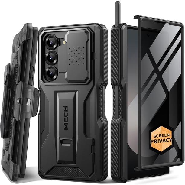Funda de teléfono TONGATE para Samsung Galaxy Z Fold 6 negra con Acc
