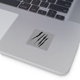 thumbnail image 4 of Effete Feline Claw Marks Scratch Square Stickers, Indoor-Outdoor, 4 of 4
