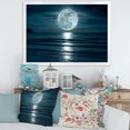 thumbnail image 2 of Designart Super Moon Over The Sea I Framed Wall Art, 2 of 4