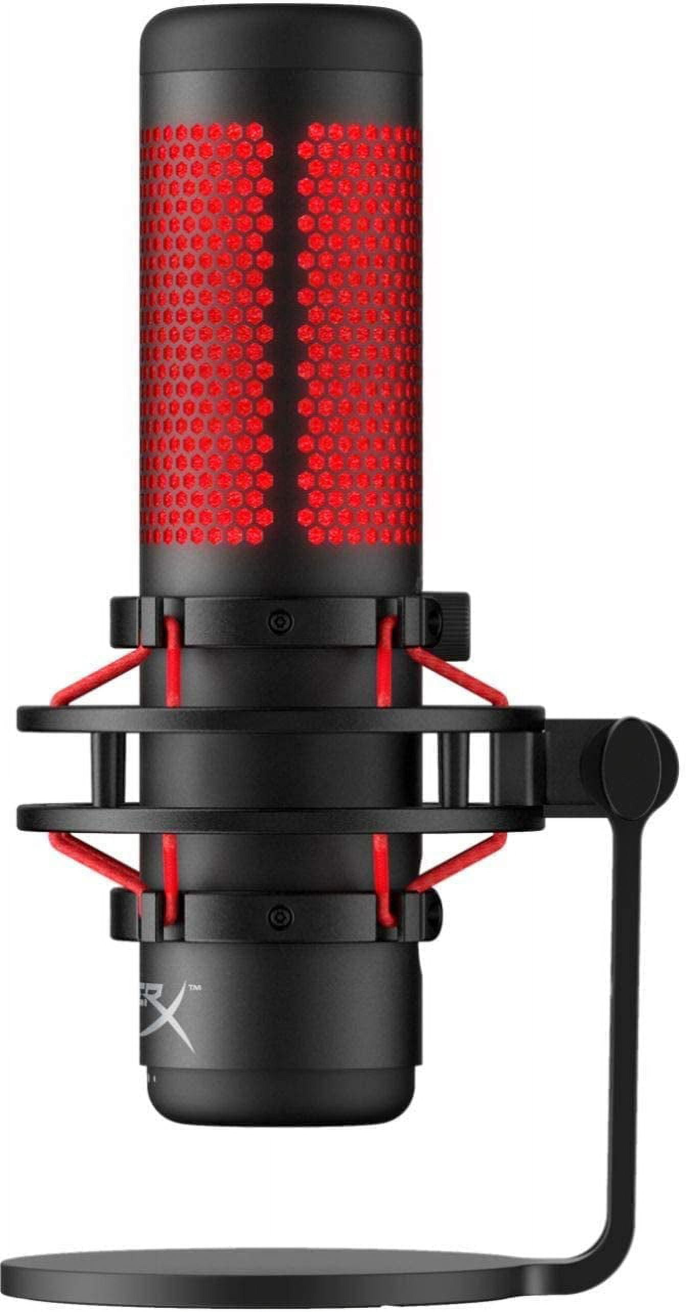 HyperX QuadCast USB Multi-Pattern Electric Condenser Microphone - PS4, PC, Mac - Pop Filter - Anti- Shock Mount with GalliumPi Popfilter