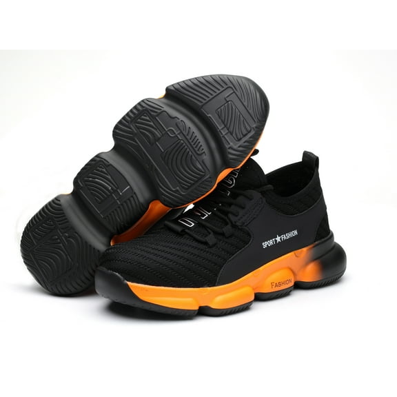 Lightweight Industrial Work Shoes for Men Steel Toe Mesh Safety Shoes Women's Anti Smash Anti Pierce Sneakers Protective Shoes