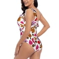 thumbnail image 6 of Daiia Squirrel In The Forest Women's One Piece Swimsuits Personalized One Shoulder Swimwear Asymmetric Ruffle Bathing Suits-XX-Large, 6 of 8
