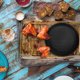 thumbnail image 3 of GOOHOCHY Pan de parrilla antiadherente Pan de barbacoa al aire libre Pan de aluminio Pan de aluminio Ban, 3 of 8