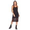 thumbnail image 1 of Vestido tipo crochet Ilusión 82056 negro G, 1 of 3