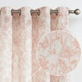 thumbnail image 1 of ZMLEVE Rideaux en Lin Style Ferme pour Salon 84 Pouces Longueur Imprimé Floral Rideaux Semi-Transparents pour Chambre à Coucher Rideau Filtrant la Lumière Illets 2 Panneaux Terrared sur Beige, 1 of 7