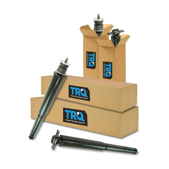 TRQ Front Rear Shock Absorber Driver Passenger Kit Set 4pc for Jeep Wrangler 4WD SBA60516
