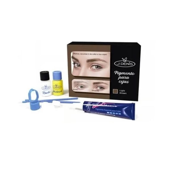 Pigmento Para Cejas Profesional Indeleble J Denis® Castaño Claro J denis Pigmento Para Cejas Castaño Claro