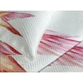 thumbnail image 4 of Ambesonne Watercolor Quilted Bedspread Set 3 Pcs, Colorful Hummingbird, King Size, Multicolor, 4 of 5