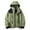 Green 1, variant on Women Casual Solid Jackets Outdoor Plus Size Drawstring Zipper Hooded Raincoat Windproof Tops Coat With Pocket