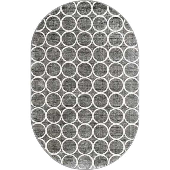 Unique Loom Dots Matrix Trellis Rug