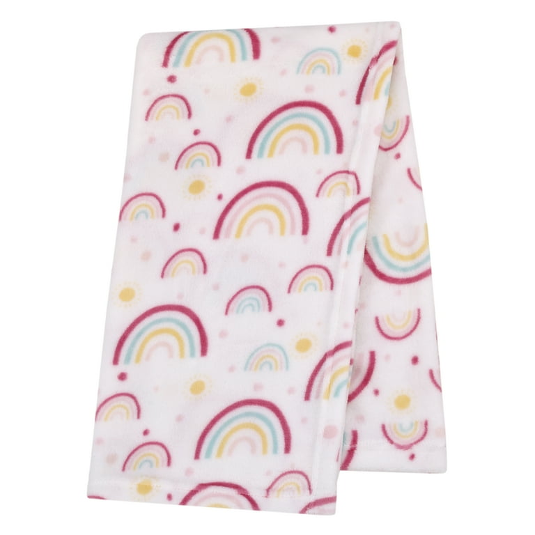 Rainbow Pink Baby Blanket