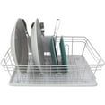 thumbnail image 3 of Home Basics Contempo 3 Piece Dish Rack, White, 3 of 7