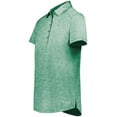 thumbnail image 2 of Holloway B31564606 Womens Electrify CoolCore Polo T-Shirt, Kelly Heather - Extra Large, 2 of 2