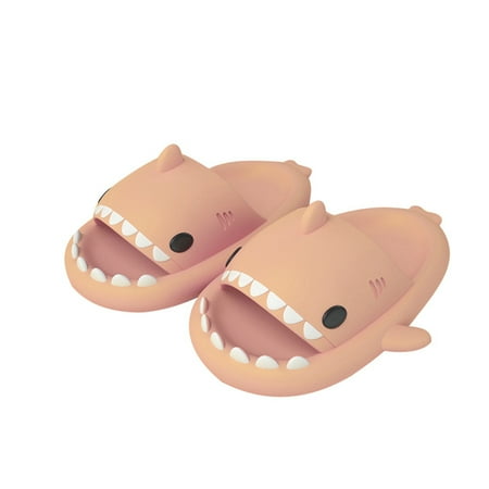 

Shark Slippers for Women Men Funny Shark Anti-Slip Novelty Open Toe Slides Casual Sandals for Outdoor Beach
