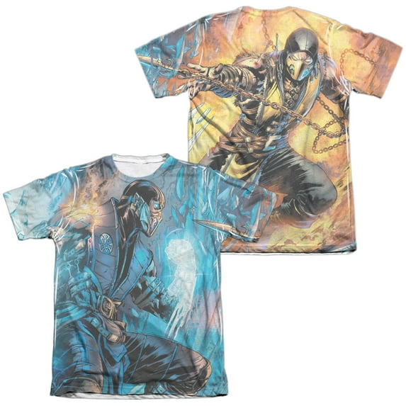 Mortal Kombat - Kombat Comic (Front/Back Print) - Short Sleeve Shirt - Medium
