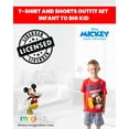 thumbnail image 3 of Disney Mickey Mouse Little Boys T-Shirt and Shorts Outfit Set Infant to Big Kid, 3 of 5