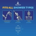 AquaBliss High Output Universal Shower Filter with Replaceable Multi