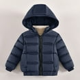 thumbnail image 2 of Toddler Coat Yourumao Baby Boys Girls Hooded Puffer Jacket Packable Down-Alternative Waterproof Warm Coat Outerwear Winter Jackets for Kids Blue,L, 2 of 5