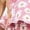 Pink, variant on Maternity Nursing Dress Womens Spaghetti Strap Ruffle Sleeve Daisy Printed Tiered Flowy Swing