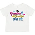 thumbnail image 3 of Inktastic My Grandma and Grandpa Love Me with Hearts Boys or Girls Toddler T-Shirt, 3 of 5