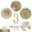 Style 1, variant on EUWBSSR 3Pcs Metal Plate Wall Decor Gold Disc Wall Art Modern Style Abstract Wall Decorations Gold Wall Art Hanging Sculptures for Living Room Bedroom