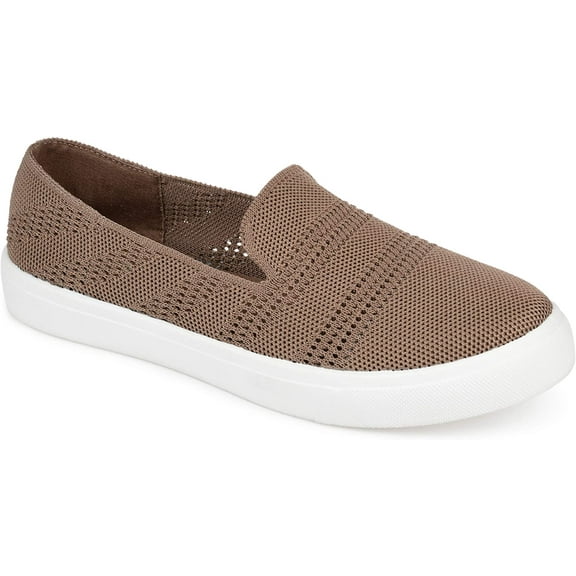Journee Collection Womens Casual and Fashion Sneakers 7.5 Taupe