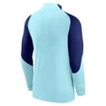 thumbnail image 2 of Men's Nike Light Blue Atletico de Madrid 2022/23 Strike Drill Performance Raglan Quarter-Zip Long Sleeve Top, 2 of 3