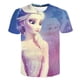 thumbnail image 1 of 2023 años niños Frozen Kawaii camiseta Frozen Elsa Tops verano camiseta niños niña Frozen Elsa dibujos animados Cool manga corta caliente Sale4T Gao Jinjia LED, 1 of 2