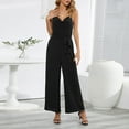 thumbnail image 1 of SMihono Robe d'Été Bohème pour Femmes Grande Taille Robe d'Été Sans Manches Ajustée Plissée Sexy Col en V Robe Occidentale, 1 of 8