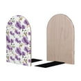 thumbnail image 2 of Lsque Orchids Flowers Printed Wood Bookends,Non-Skid Bookend for Shelves,Heavy Duty Support Bookends,Non-Slip Foam Pads for Office, Home, and Library,1 Pair, 2 of 8