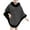 Black, variant on Women Poncho Cape Faux Fur Collar Knitted Cardigan Sweater Batwing Long Sleeve Shawl Wrap Coat Oversized Cloak