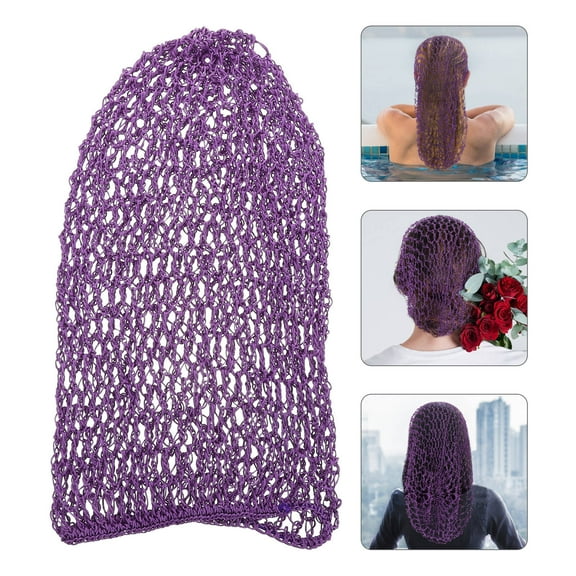 UPOUART Violet Mesh Sleep Bonnet for Women, 1 Piece, Hair Damage Prevention