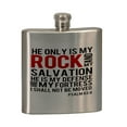 thumbnail image 2 of KuzmarK 6 oz. Stainless Steel Flask Set in Black Presentation Box -  Psalm 62_6, 2 of 2