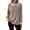Khaki, variant on Long Sleeve Shirts for Women Fall Tops Lightweight Clothing Trendy Winter Clothes Tunic Crew Neck,L,# Lightgrey