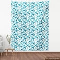 thumbnail image 4 of Ambesonne Modern Fabric by the Yard Upholstery, Whimsical Geometric Shapes, 2 Yards, Seafoam Sea Blue, 4 of 5