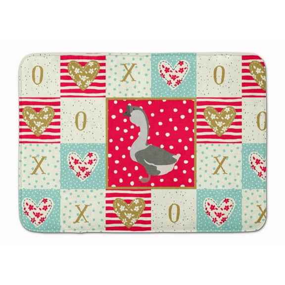 Carolines Treasures CK5326RUG African Goose Love Machine Washable Memory Foam Mat Red 19 X 27" multicolor