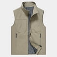 thumbnail image 6 of Men's Utility Vest Multi Pocket Vest Sleeveless Vest, 6 of 13