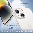 thumbnail image 4 of JETech Ultra Slim (0.35mm Thin) Case for iPhone 14 6.1-Inch, Camera Lens Cover Full Protection, Lightweight Matte Finish PP Hard Minimalist Case, Support Wireless Charging (Frosted Clear), 4 of 6