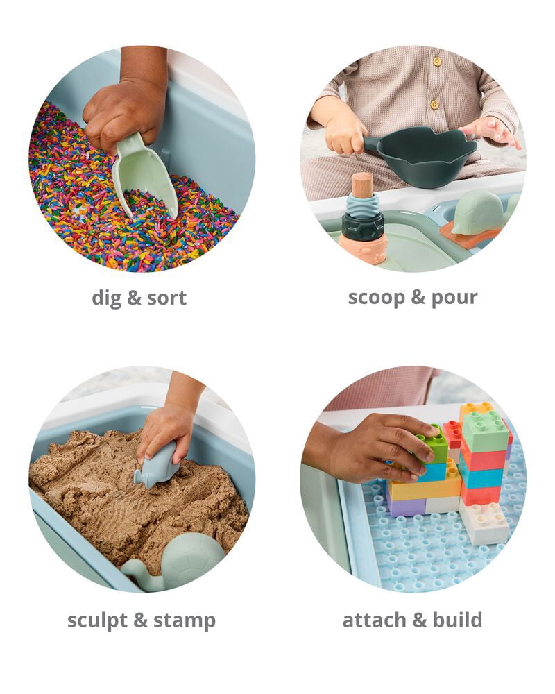 Skip Hop Discoverosity 3-in-1 Toddler Sensory Table with Developmental Activities