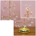 thumbnail image 3 of Mistaha Christmas Tree Lights Metal Spiral Xmas Tree Lamp Desktop Tree Light with Crystal Pendant Decorative Table Lamp Mini Christmas Tree Decoration, 3 of 8