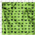 thumbnail image 4 of Soimoi Green polyester Crepe Fabric Bow & Dots Decor Fabric Printed Yard 52 Inch Wide, 4 of 5