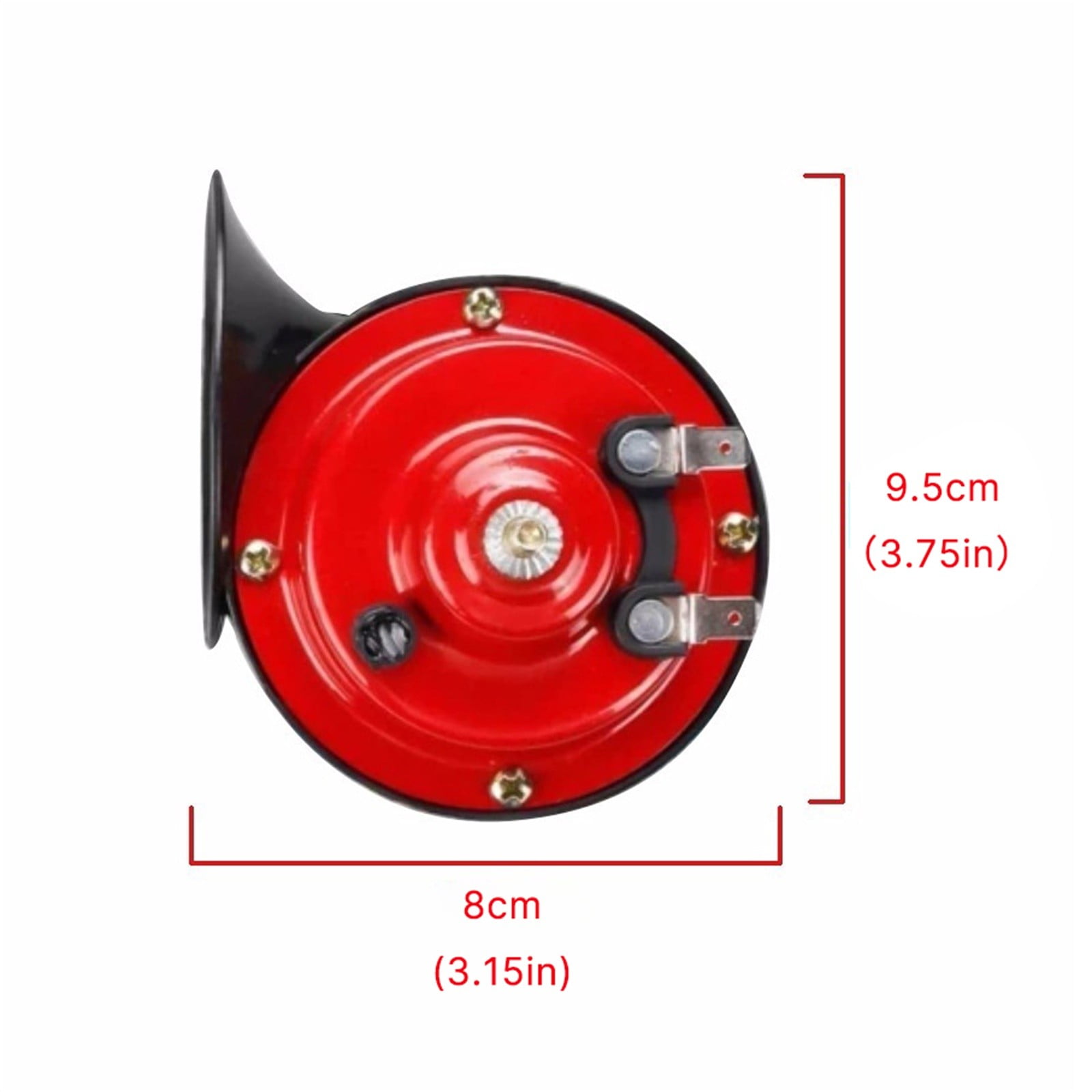 Huarll Cleaning Machine Loud Red Suv Trumpet Train Car Truck Super Horn 12V Compressor Air Dual Tools & Home Improvement