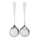 thumbnail image 1 of BRIGHTFUFU 2 cucharones de acero inoxidable para sopa y pasta, cucharas gruesas de mango largo con agujeros para escurrir cucharas ranuradas para servir, 1 of 8