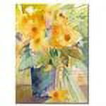 Trademark Art "Yellow Print" Canvas Art by Sheila Golden