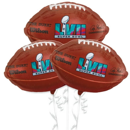 Super Bowl 57 - Footballs 18" Balloon Bouquet Kit - Party Supplies Decorations - 3PC - Party Supplies Decoration